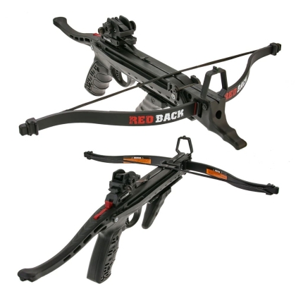 Pistol arbaleta Hori-Zone Redback Black + sageti varf vanatoare