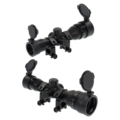 Lunetă Arbaletă X-BOW FMA 4x32 AOIR cu Reticul Iluminat în Două Culori, roșu și verde