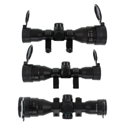 Lunetă Arbaletă X-BOW FMA 4x32 AOIR cu Reticul Iluminat în Două Culori, roșu și verde