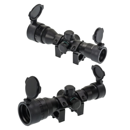 Lunetă Arbaletă X-BOW FMA 4x32 AOIR cu Reticul Iluminat în Două Culori, roșu și verde