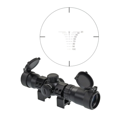 Lunetă Arbaletă X-BOW FMA 1.5-5x32 IR cu Zoom Variabil și Reticul Iluminat