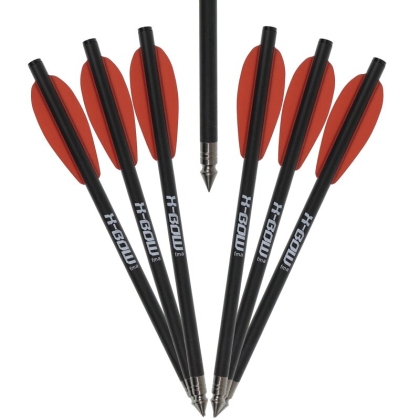 Set of 6 X-BOW FMA carbon arrows for crossbows with deep penetration