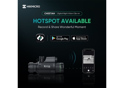HikMicro Cheetah Clip-On 850 nm IR, Night Vision 3-în-1 UHD