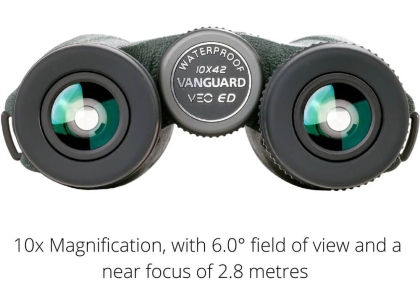 Binoclu Vanguard VEO ED 10x42, Tehnologie Carbon & Optică Premium ED