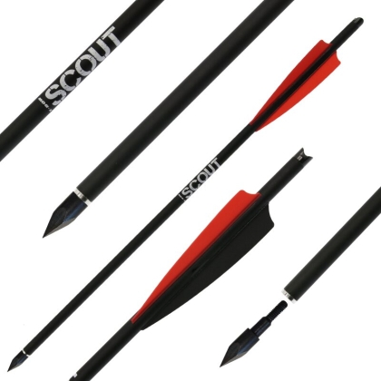 Set 10 săgeți hibride pentru arbaletă X-BOW FMA Scout, Bodkin