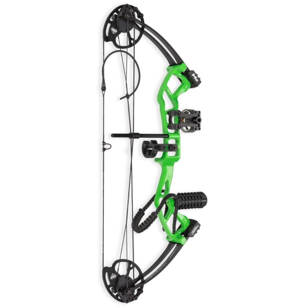 Set Complet Arc Compound Tineret M2, 10-40 lbs, Green, Accesorii Incluse