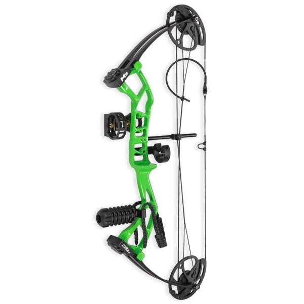 Set Complet Arc Compound Tineret M2, 10-40 lbs, Green, Accesorii Incluse