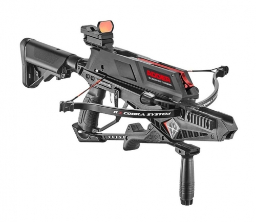 Pachet pistol arbaleta EK Archery Cobra System RX Adder + sageti vanatoare + geanta