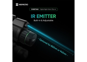 HikMicro Cheetah Clip-On 850 nm IR, Night Vision 3-în-1 UHD