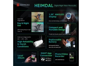 HikMicro Heimdal H4D, Cameră Night Vision UHD cu Stabilizare Digitală