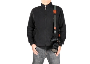 Curea de Gât Vanguard VEO Optic Guard NS BR, Neopren & Sistem Cinch Lock